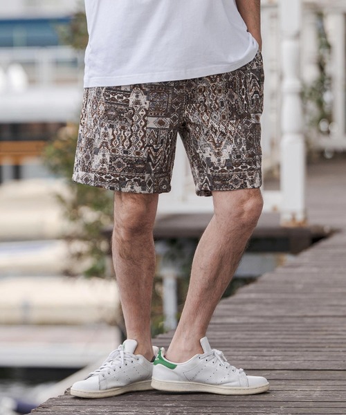 CAMBIO(カンビオ)の「mp14670-Gothic Jacquard Short Pants ショートパンツ(CAM26SS-005)(その他パンツ・メンズ・ブラウン系その他/ベージュ系その他/ブラック×ホワイト・L/M/S)」の17枚目の写真