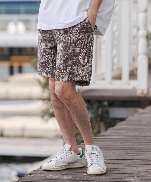 CAMBIO(カンビオ)の「mp14670-Gothic Jacquard Short Pants ショートパンツ(CAM26SS-005)(その他パンツ・メンズ・ブラウン系その他/ベージュ系その他/ブラック×ホワイト・L/M/S)」の18枚目の写真