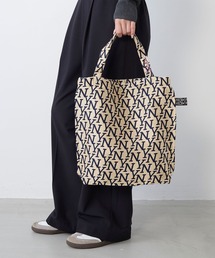 BINDU（ビンドゥー）の「【BINDU】ジャカードアウトステッチトートバッグ- JNY JQ SMALL REVERSE TOTE（トートバッグ）」