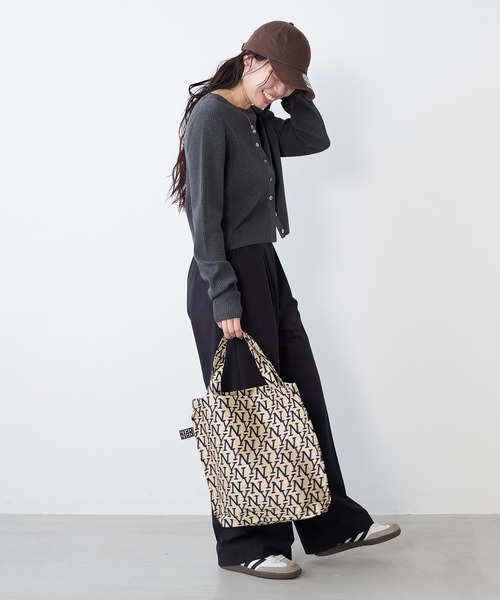 BINDU（ビンドゥー）の「【BINDU】ジャカードアウトステッチトートバッグ- JNY JQ SMALL REVERSE TOTE（トートバッグ・レディース・マルチ・FREE）」の7枚目の写真