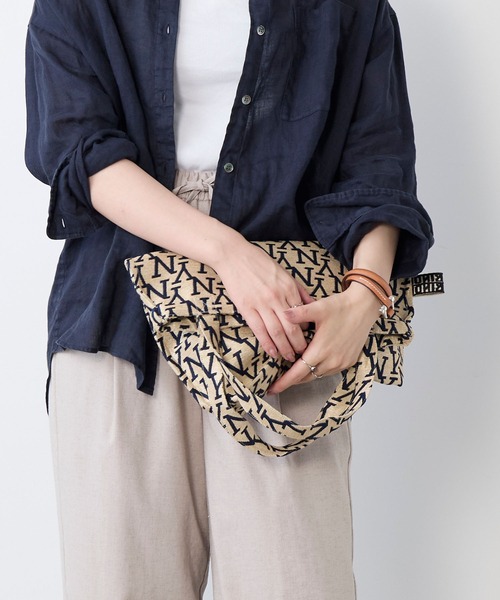 BINDU（ビンドゥー）の「【BINDU】ジャカードアウトステッチトートバッグ- JNY JQ SMALL REVERSE TOTE（トートバッグ・レディース・マルチ・FREE）」の8枚目の写真