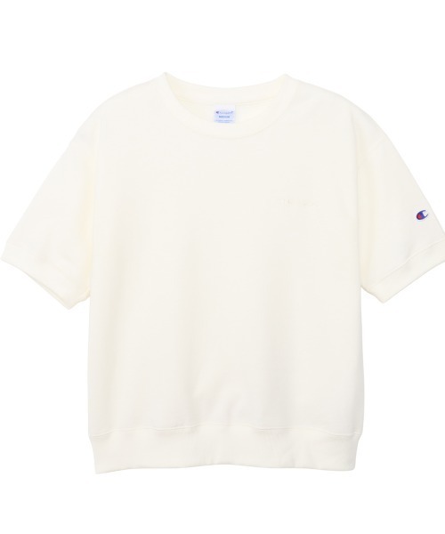 Champion(チャンピオン)の「チャンピオン SHORT SLEEVE SWEATSHIRT(Tシャツ/カットソー・レディース・ネイビー/ダークグリーン/オフホワイト・M/L)」の2枚目の写真