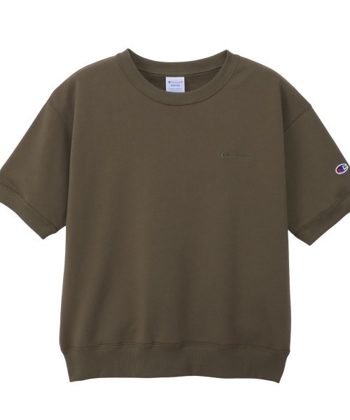 Champion(チャンピオン)の「チャンピオン SHORT SLEEVE SWEATSHIRT(Tシャツ/カットソー・レディース・ネイビー/ダークグリーン/オフホワイト・M/L)」の1枚目の写真