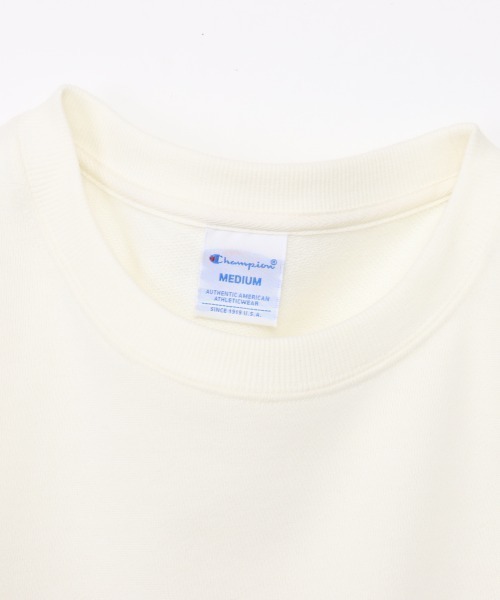 Champion(チャンピオン)の「チャンピオン SHORT SLEEVE SWEATSHIRT(Tシャツ/カットソー・レディース・ネイビー/ダークグリーン/オフホワイト・M/L)」の5枚目の写真