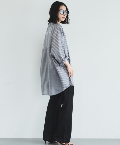 Doux archives(ドゥアルシーヴ)の「多機能センターシームソフトリブパンツ(その他パンツ・レディース・ブラック/グレイッシュベージュ・FREE)」の4枚目の写真