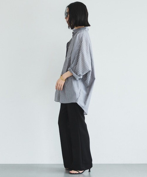 Doux archives(ドゥアルシーヴ)の「多機能センターシームソフトリブパンツ(その他パンツ・レディース・ブラック/グレイッシュベージュ・FREE)」の6枚目の写真