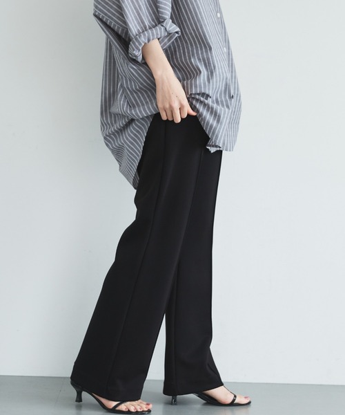 Doux archives(ドゥアルシーヴ)の「多機能センターシームソフトリブパンツ(その他パンツ・レディース・ブラック/グレイッシュベージュ・FREE)」の9枚目の写真
