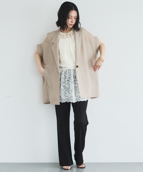 Doux archives(ドゥアルシーヴ)の「多機能センターシームソフトリブパンツ(その他パンツ・レディース・ブラック/グレイッシュベージュ・FREE)」の11枚目の写真