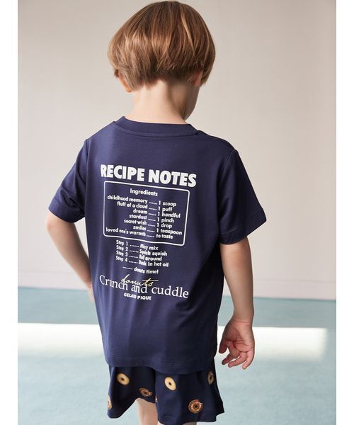 gelato pique（ジェラートピケ）の「【KIDS】ドーナツワンポイントプリントTシャツ（ルームウェア/パジャマ・キッズ・ネイビー・90/100/110/120）」の4枚目の写真