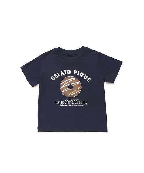 gelato pique（ジェラートピケ）の「【KIDS】ドーナツワンポイントプリントTシャツ（ルームウェア/パジャマ・キッズ・ネイビー・90/100/110/120）」の6枚目の写真