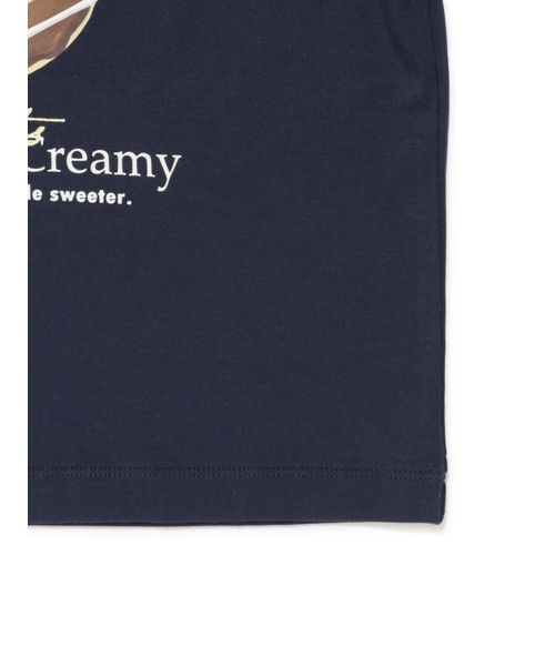 gelato pique（ジェラートピケ）の「【KIDS】ドーナツワンポイントプリントTシャツ（ルームウェア/パジャマ・キッズ・ネイビー・90/100/110/120）」の10枚目の写真