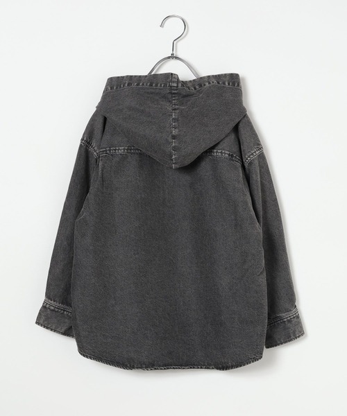 GLOBAL WORK(グローバルワーク)の「GOODデニムフードシャツ/637839(シャツ/ブラウス・キッズ・ブルー/ブラック・130cm/160cm/150cm/140cm)」の15枚目の写真