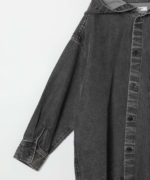 GLOBAL WORK(グローバルワーク)の「GOODデニムフードシャツ/637839(シャツ/ブラウス・キッズ・ブルー/ブラック・130cm/160cm/150cm/140cm)」の17枚目の写真