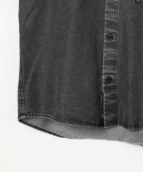 GLOBAL WORK(グローバルワーク)の「GOODデニムフードシャツ/637839(シャツ/ブラウス・キッズ・ブルー/ブラック・130cm/160cm/150cm/140cm)」の19枚目の写真