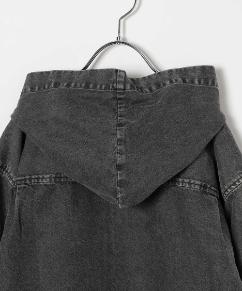 GLOBAL WORK(グローバルワーク)の「GOODデニムフードシャツ/637839(シャツ/ブラウス・キッズ・ブルー/ブラック・130cm/160cm/150cm/140cm)」の20枚目の写真