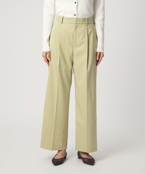 green label relaxing（グリーンレーベルリラクシング）の「［size SHORT/TALLあり］Daily Chic カバー ワイド パンツ（スラックス・レディース・オフホワイト/ブラック/ライム・38/36/SHORT/40/TALL）」の14枚目の写真