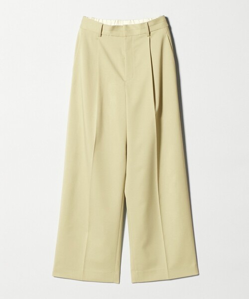 green label relaxing（グリーンレーベルリラクシング）の「［size SHORT/TALLあり］Daily Chic カバー ワイド パンツ（スラックス・レディース・オフホワイト/ブラック/ライム・38/36/SHORT/40/TALL）」の15枚目の写真