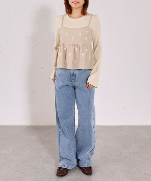 archives（アルシーヴ）の「カラーストレートデニム（デニムパンツ・レディース・ピンク/ネイビー/ブルー・SMALL/MEDIUM）」の18枚目の写真
