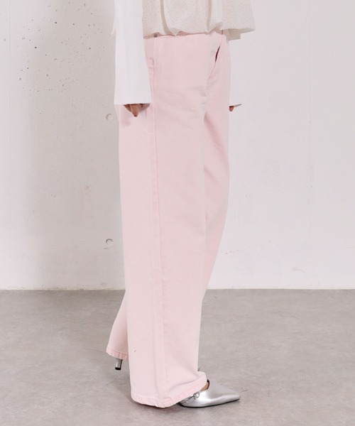 archives（アルシーヴ）の「カラーストレートデニム（デニムパンツ・レディース・ピンク/ネイビー/ブルー・SMALL/MEDIUM）」の7枚目の写真