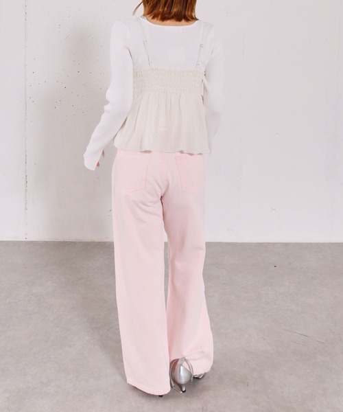 archives（アルシーヴ）の「カラーストレートデニム（デニムパンツ・レディース・ピンク/ネイビー/ブルー・SMALL/MEDIUM）」の13枚目の写真