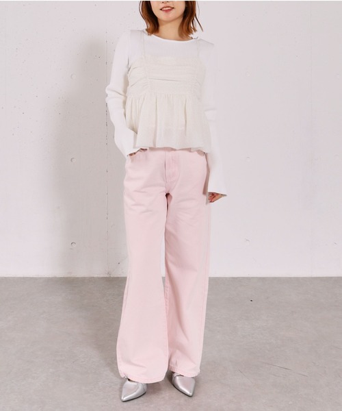 archives（アルシーヴ）の「カラーストレートデニム（デニムパンツ・レディース・ピンク/ネイビー/ブルー・SMALL/MEDIUM）」の11枚目の写真