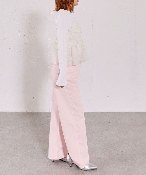 archives（アルシーヴ）の「カラーストレートデニム（デニムパンツ・レディース・ピンク/ネイビー/ブルー・SMALL/MEDIUM）」の12枚目の写真