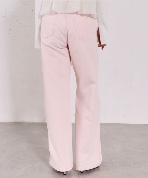 archives（アルシーヴ）の「カラーストレートデニム（デニムパンツ・レディース・ピンク/ネイビー/ブルー・SMALL/MEDIUM）」の8枚目の写真