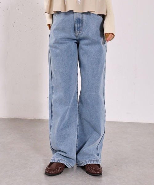 archives（アルシーヴ）の「カラーストレートデニム（デニムパンツ・レディース・ピンク/ネイビー/ブルー・SMALL/MEDIUM）」の14枚目の写真