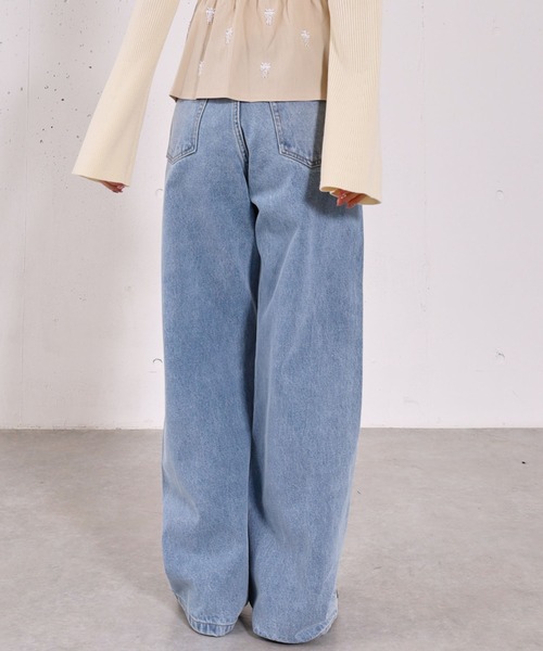 archives（アルシーヴ）の「カラーストレートデニム（デニムパンツ・レディース・ピンク/ネイビー/ブルー・SMALL/MEDIUM）」の17枚目の写真