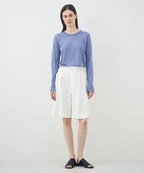 BASERANGE（ベースレンジ）の「BASERANGE LONG SLEEVE TEE（Tシャツ/カットソー・レディース・ブルー・S）」の2枚目の写真