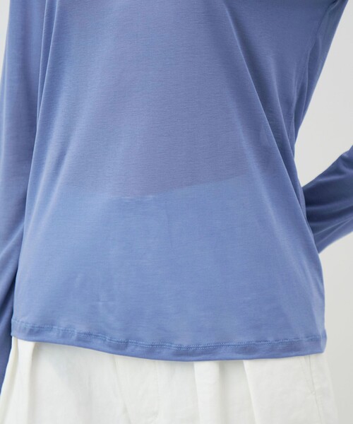 BASERANGE（ベースレンジ）の「BASERANGE LONG SLEEVE TEE（Tシャツ/カットソー・レディース・ブルー・S）」の9枚目の写真