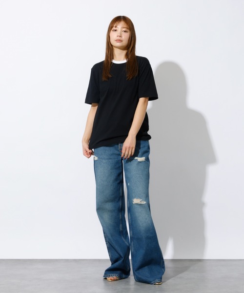 HANES（ヘインズ）の「【HANES/ヘインズ】リバーシブルTシャツ by THE DODO JEAN / HW1-D702（Tシャツ/カットソー・レディース・レッド/ホワイト/ブラック・フリー）」の11枚目の写真