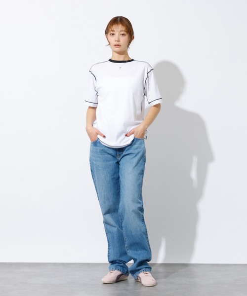 HANES（ヘインズ）の「【HANES/ヘインズ】リバーシブルTシャツ by THE DODO JEAN / HW1-D702（Tシャツ/カットソー・レディース・レッド/ホワイト/ブラック・フリー）」の7枚目の写真