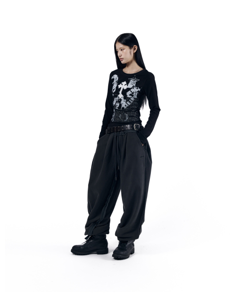 AAKAM(アーカム)の「Side Damaged Sweatpants (Dark Gray)(スウェットパンツ・レディース・その他・1/2)」の7枚目の写真