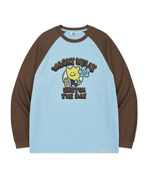 Wacky WiLLy(ワッキーウィリー)の「ナグランロングスリーブブルー(Tシャツ/カットソー・レディース・その他・SMALL/MEDIUM/LARGE/X-LARGE)」の2枚目の写真