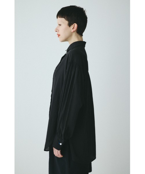 HeRIN.CYE(ヘリンドットサイ)の「Round hem shirt ラウンドヘムシャツ(シャツ/ブラウス・レディース・ブルー/オフホワイト/ブラック・FREE)」の9枚目の写真