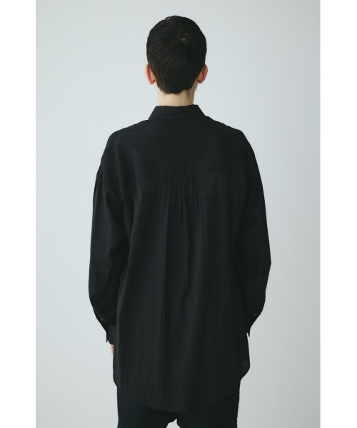 HeRIN.CYE(ヘリンドットサイ)の「Round hem shirt ラウンドヘムシャツ(シャツ/ブラウス・レディース・ブルー/オフホワイト/ブラック・FREE)」の10枚目の写真
