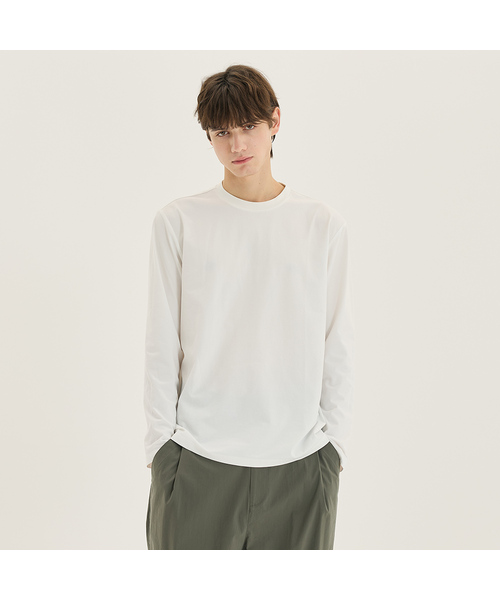 MINDBRIDGE(マインドブリッジ)の「ドゥグッド_ソロナTシャツ - 3色(Tシャツ/カットソー・メンズ・ブラック/オフホワイト/ダークグレー・100/110/95/105)」の2枚目の写真