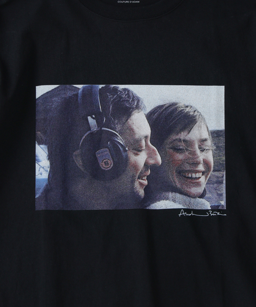 Couture d'adam（クチュールドアダム）の「COUTURE D’ADAM (クチュール ド アダム) Jane&Serge at Beach Tシャツ（Tシャツ/カットソー・メンズ・ブラック/ホワイト・40/42）」の9枚目の写真