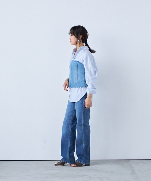 YANUK(ヤヌーク)の「Really Light ボーイズストレート"LEA"(デニムパンツ・レディース・ブルー・22inch/23inch/24inch/25inch/26inch)」の3枚目の写真