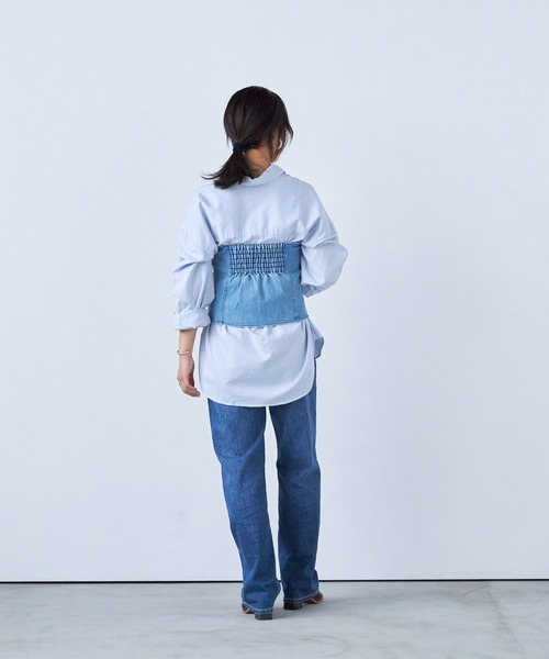 YANUK(ヤヌーク)の「Really Light ボーイズストレート"LEA"(デニムパンツ・レディース・ブルー・22inch/23inch/24inch/25inch/26inch)」の4枚目の写真