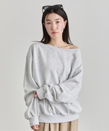 NUJOH | Boat Neck Sweat Top / ボートネックスウェットトップ(Tシャツ/カットソー)