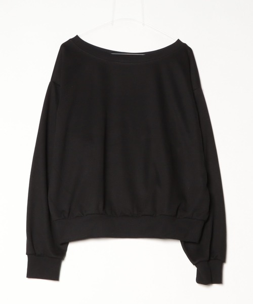 NUJOH（ヌゾ）の「One Shoulder Sweat Top / ワンショルダーウェットトップ（Tシャツ/カットソー・レディース・ブラック/ネイビー/ライトグレー/チャコールグレー・FREE）」の14枚目の写真