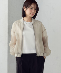 COMME CA ISM（コムサイズム）の「シアーオーバーサイズブルゾン（ブルゾン）」