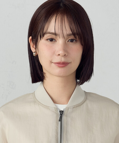 COMME CA ISM(コムサイズム)の「シアーオーバーサイズブルゾン(ブルゾン・レディース・ブラック/グレイッシュベージュ・MEDIUM/LARGE)」の15枚目の写真