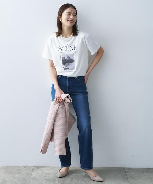 UNTITLED（アンタイトル）の「【追加/人気デニム】MAKE×DENIMスリムストレート（デニムパンツ・レディース・ブルー系その他/ブルー・04/03/02/00/50/48/46/44/42/01）」の13枚目の写真