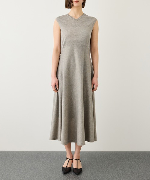 ROPE'（ロペ）の「LEVITA ニットワンピース/接触冷感・イージーケア（ワンピース・レディース・ネイビー/ベージュ・FREE）」の11枚目の写真