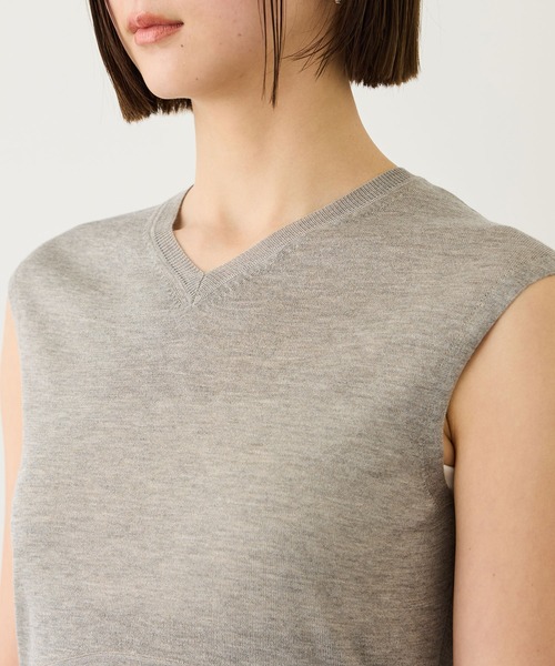 ROPE'（ロペ）の「LEVITA ニットワンピース/接触冷感・イージーケア（ワンピース・レディース・ネイビー/ベージュ・FREE）」の14枚目の写真