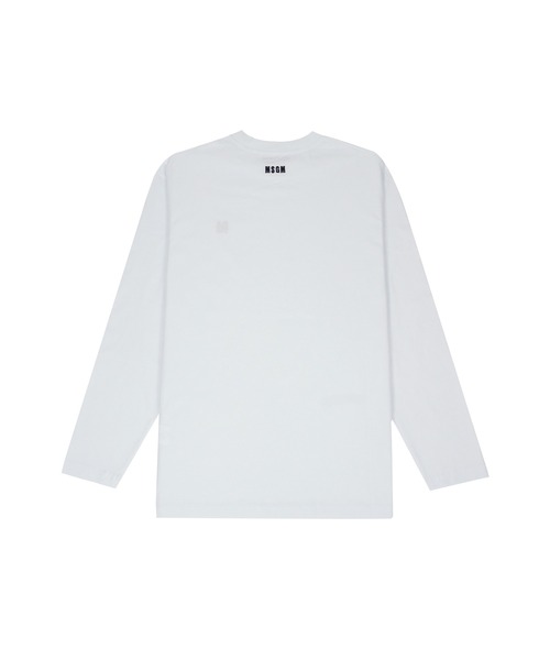 MSGM(エムエスジーエム)の「TheMwave エンブロイダリー ロングスリーブTシャツ(Tシャツ/カットソー・メンズ・ホワイト/ブラック・S/XL/L/M)」の3枚目の写真