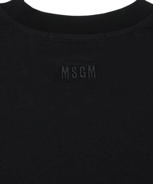 MSGM(エムエスジーエム)の「TheMwave エンブロイダリー ロングスリーブTシャツ(Tシャツ/カットソー・メンズ・ホワイト/ブラック・S/XL/L/M)」の6枚目の写真
